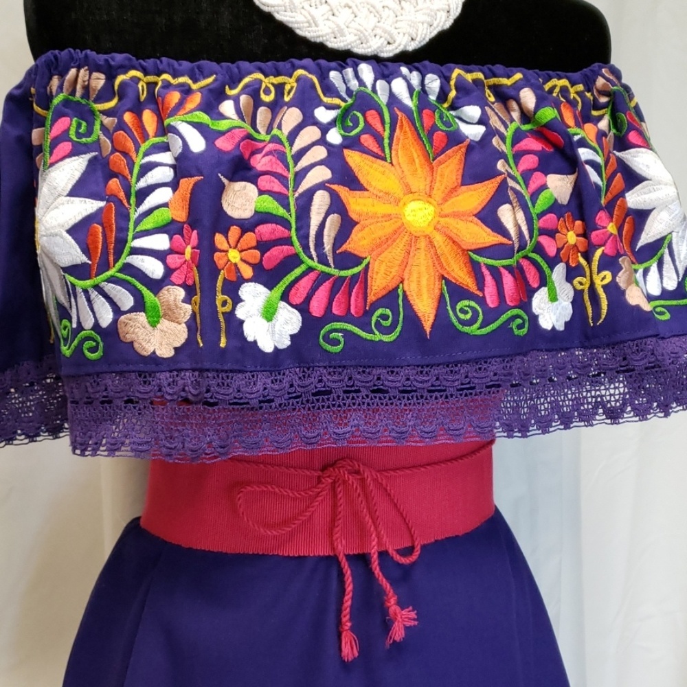 Purple mexican blouse - Picture 2 of 3
